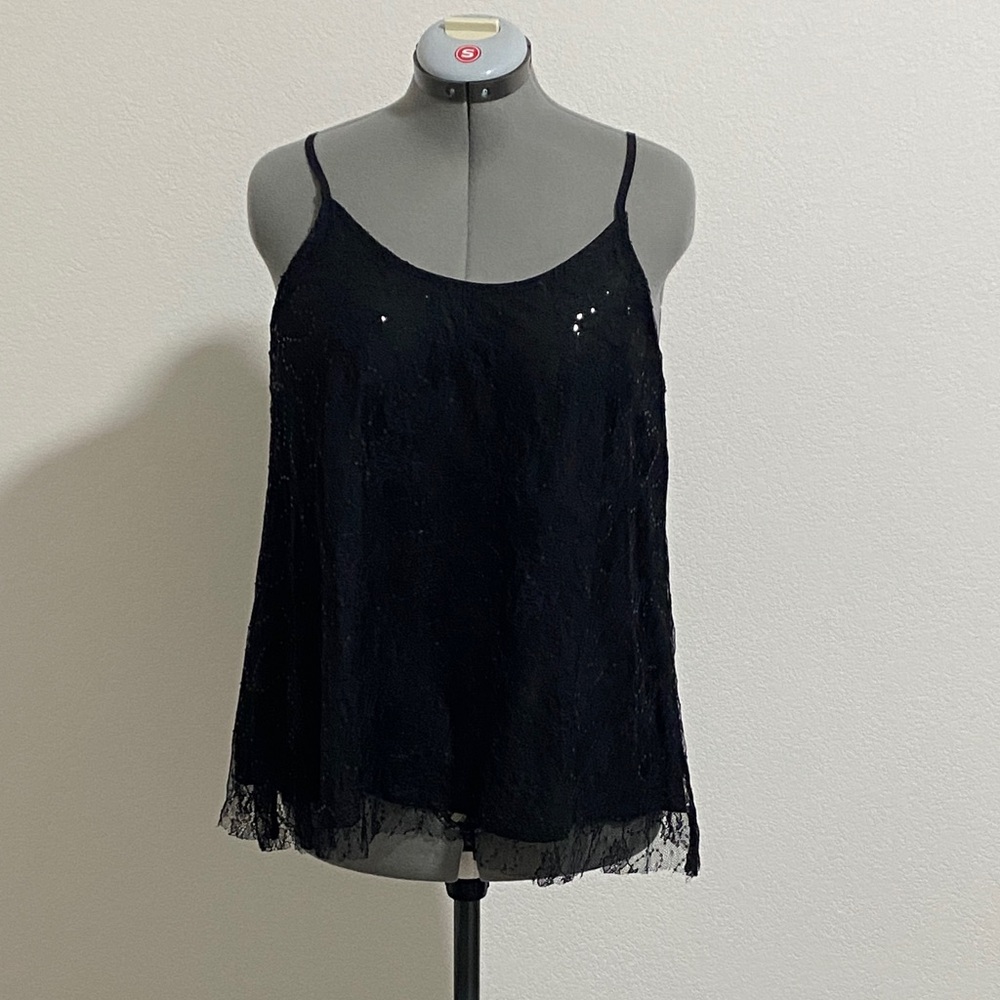 Women's Sequin Tank Top Y2K Sparkle Glam Hollywood Retro Shimmer Festive